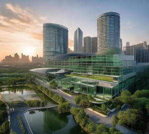 张家港香港城商贸城，城市中心的绿色金融新 hub